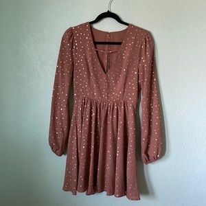 Star print dress